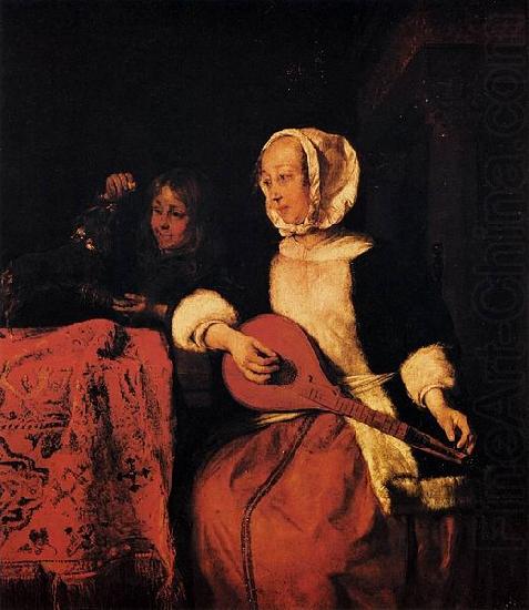 Woman Tuning a Mandolin, Gabriel Metsu